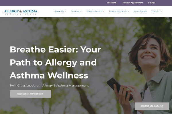 allergy & asthma specialists homepage