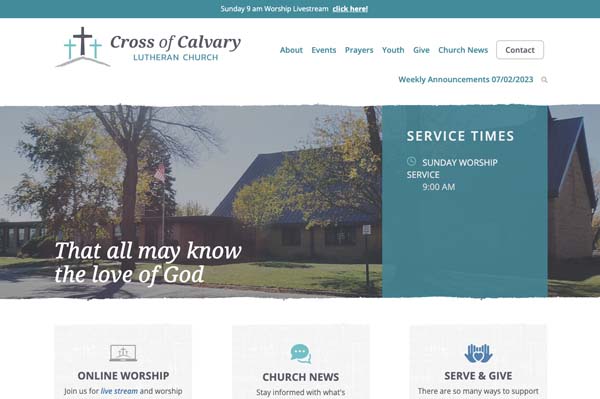cross of calvary website