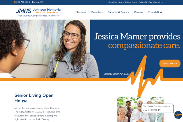 johnson memorial health services