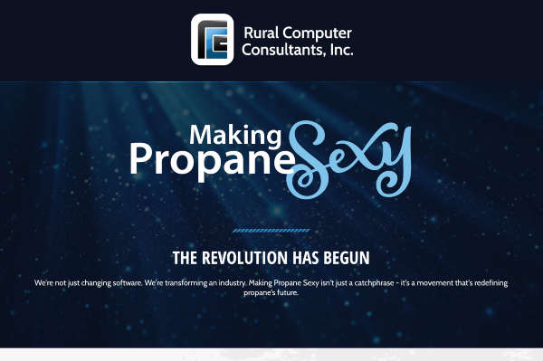 Making propane sexy landing page.